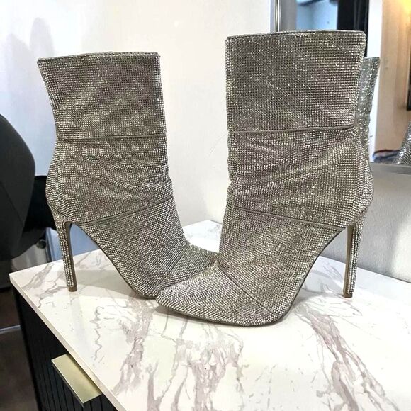 Steve Madden Winona High Heel Bootie Rhinestone - Picture 1 of 8